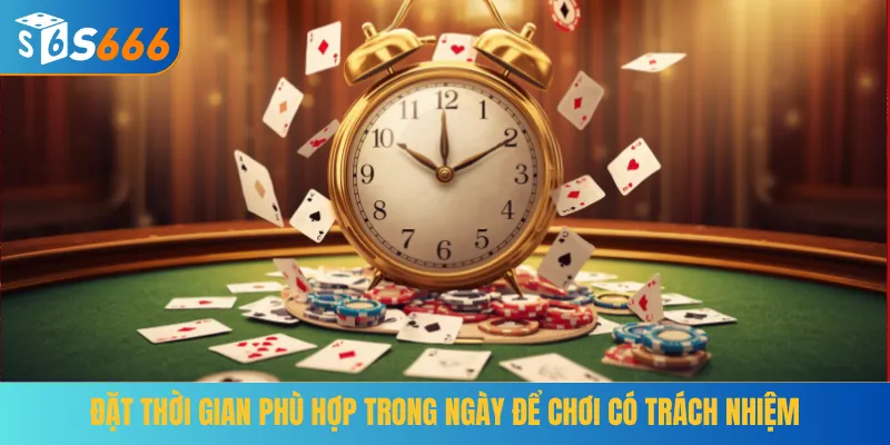 Đặt thời gian phù hợp trong ngày để chơi có trách nhiệm