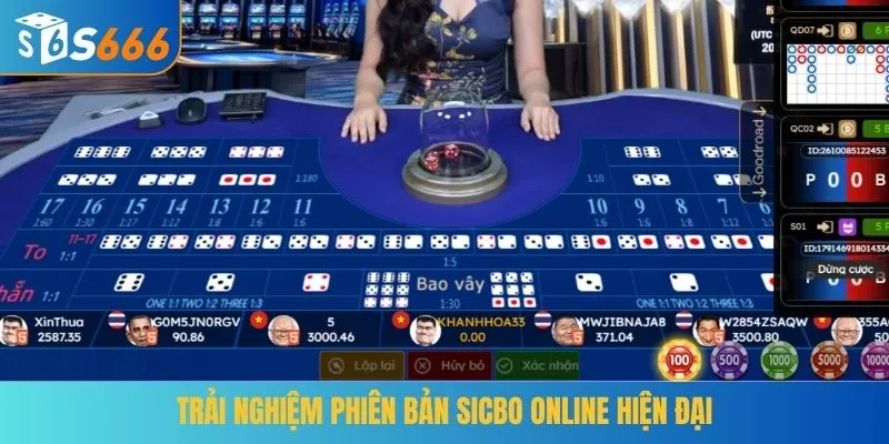 Trải nghiệm phiên bản Sicbo online hiện đại